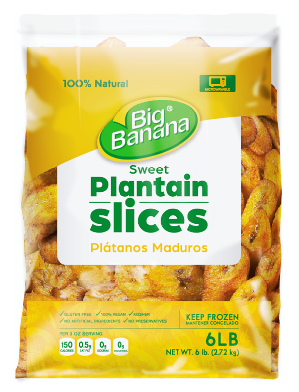 FZ Big Banana Sweet Plantain Slices Pre-cooked 4 x 6 Lb