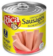 Rica Chicken Vienna Salchicha Can 48 x 142 G