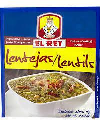 El Rey Sazonador / Seasoning Mix - Lentejas 4(12 x 15 G)