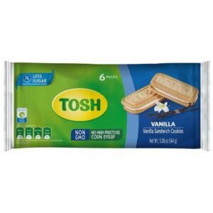 Tosh Vanilla Cookie Bag 20 x 144 G