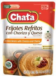 Chata Refried Bean Chorizo Queso 12 x 430 g