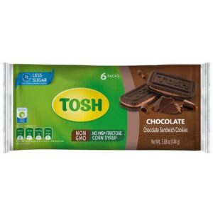 Tosh Chocolate Cookie Bag 20 x 144 G